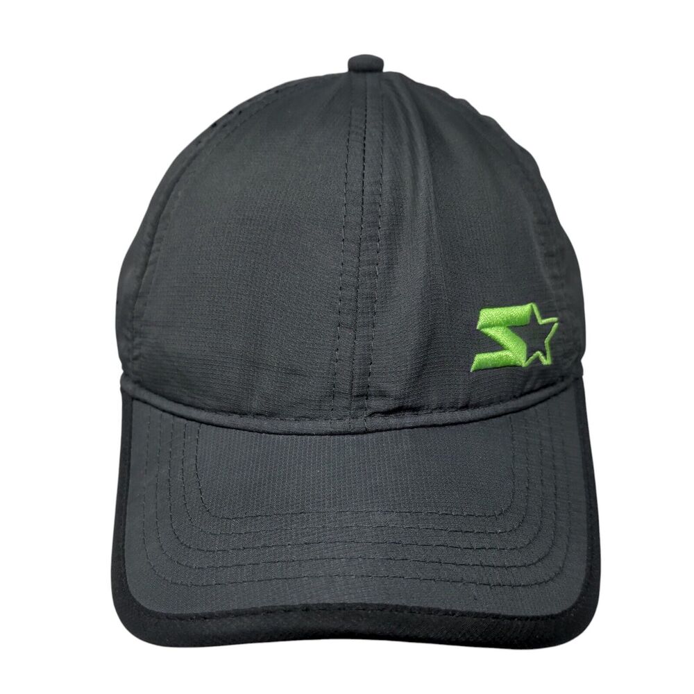 Starter Youth Strapback Hat Gray One Size Adjustable Embroidered 6 Panel